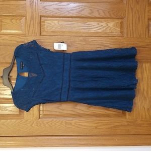 City Triangles teal lace dress. NWT medium